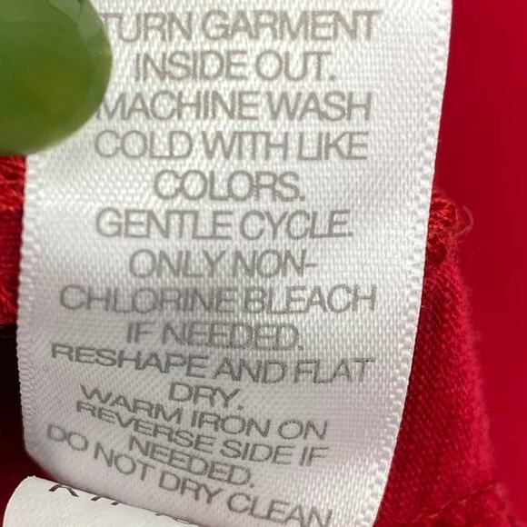 J. Jill Top Pullover Long Sleeve Beaded Embroidered Red Womens Size XS - Picture 6 of 6